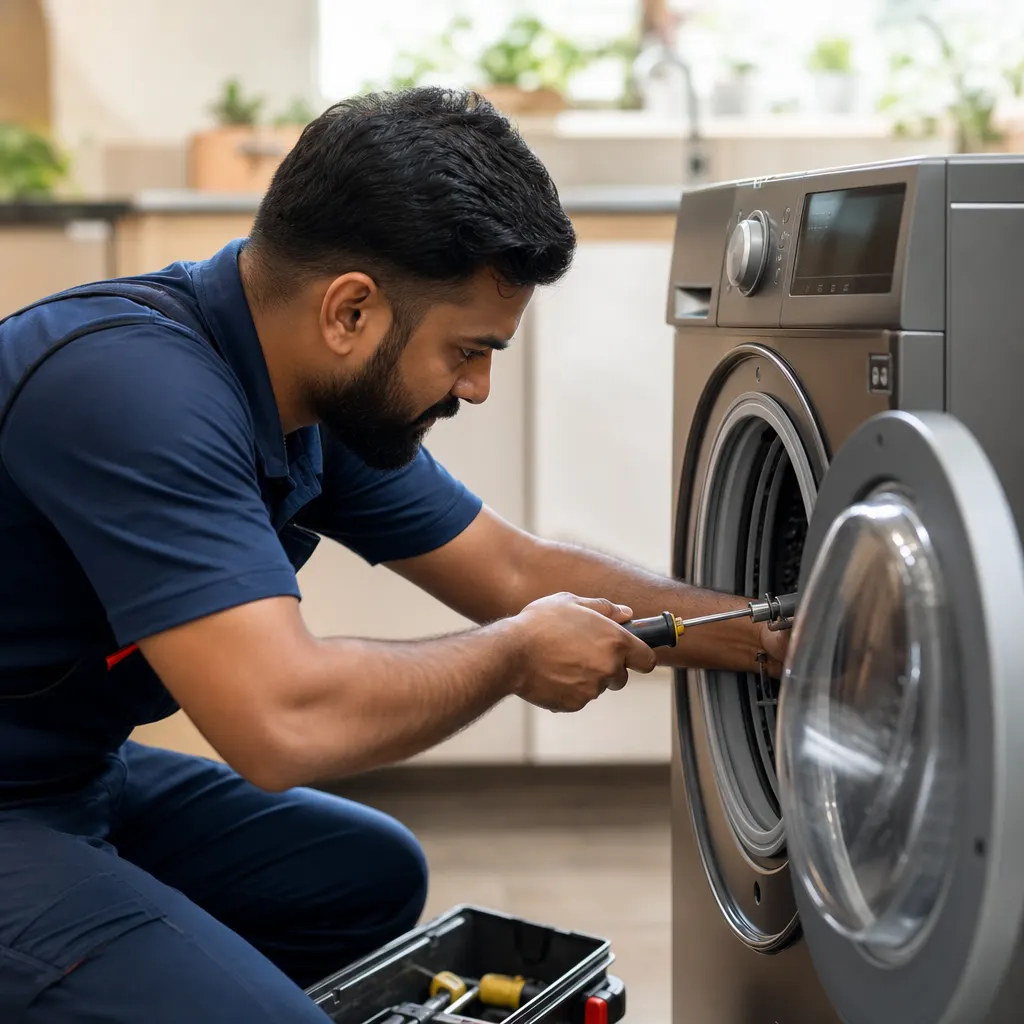 Automatic front load machine check-up
