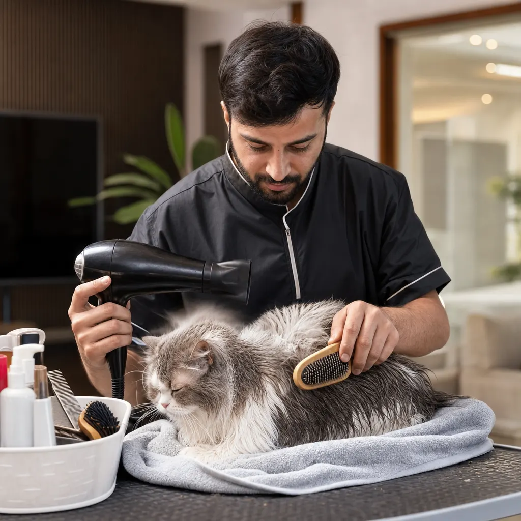 Cat Bath & Brush