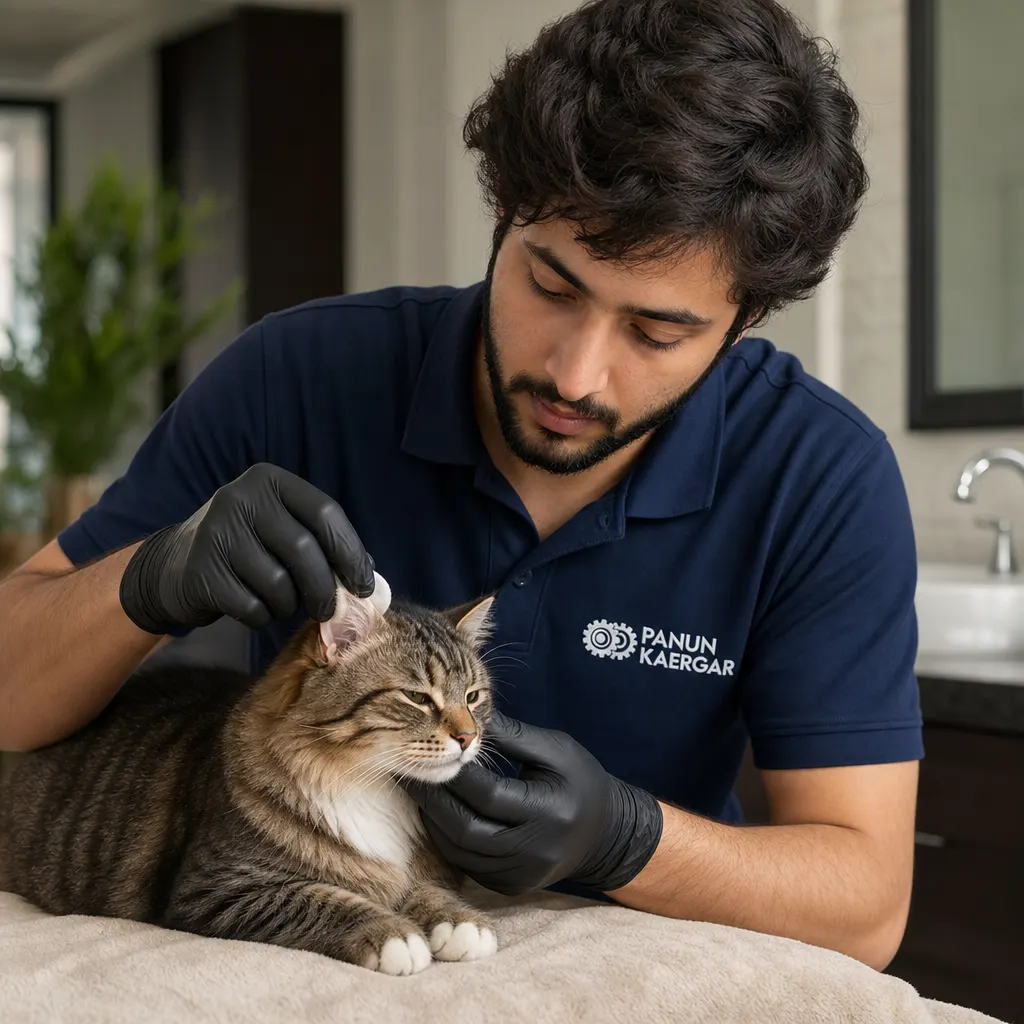 Cat Ear Cleaning