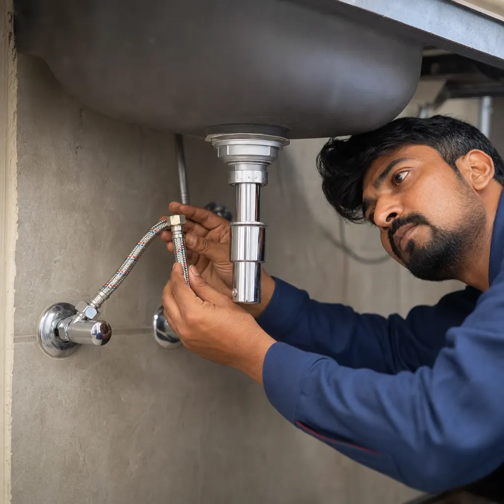 Connection hose installation