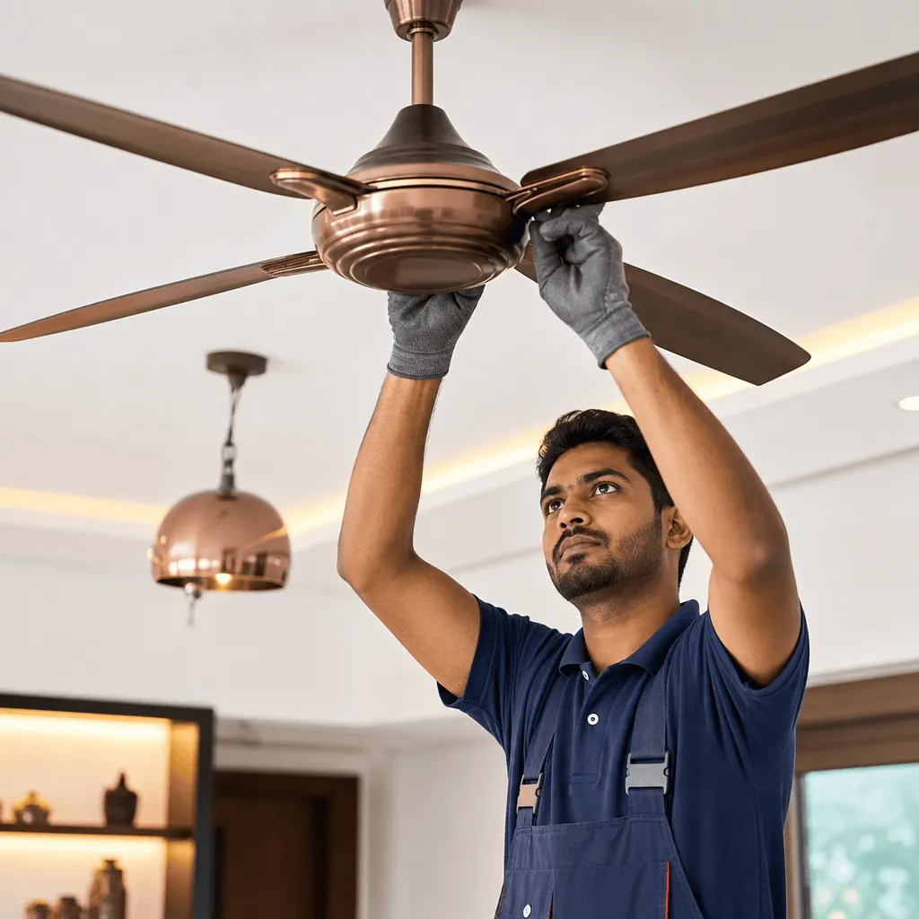 Decorative fan installation
