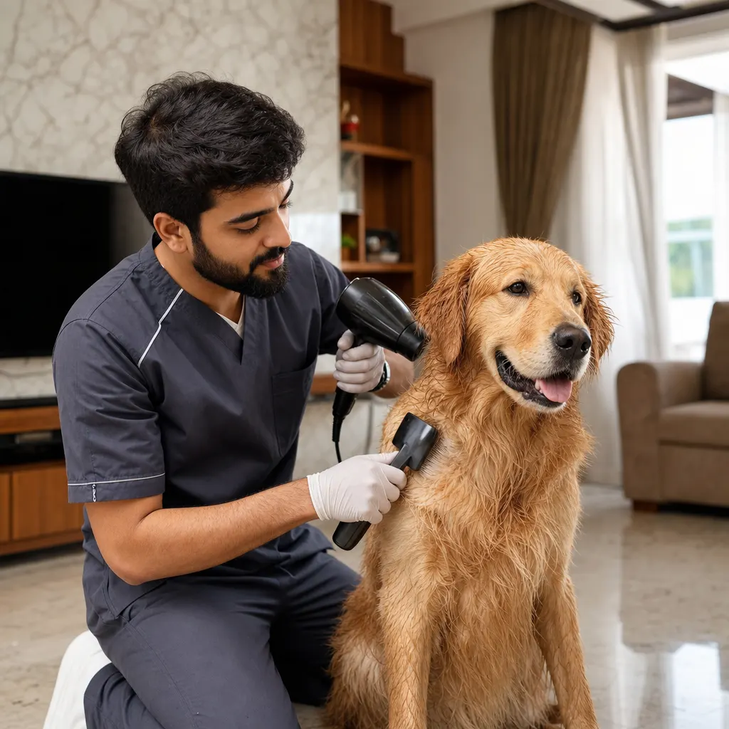 Dog Bath & Brush