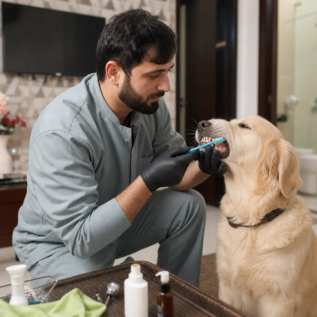 Dog Teeth Brushing