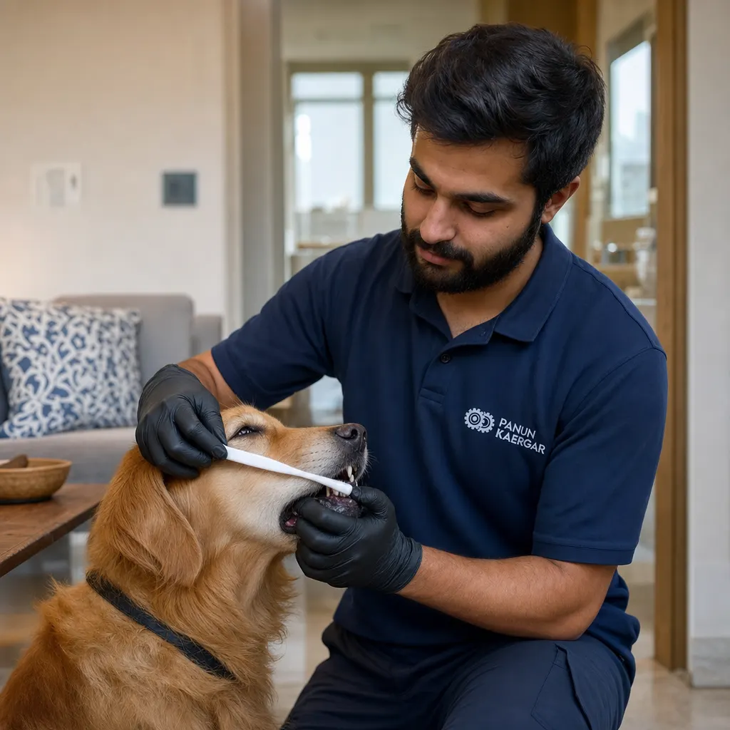 Dog Teeth Brushing