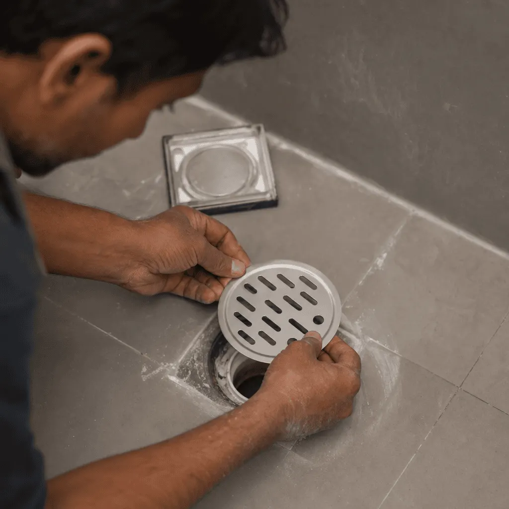 Drain cover installation