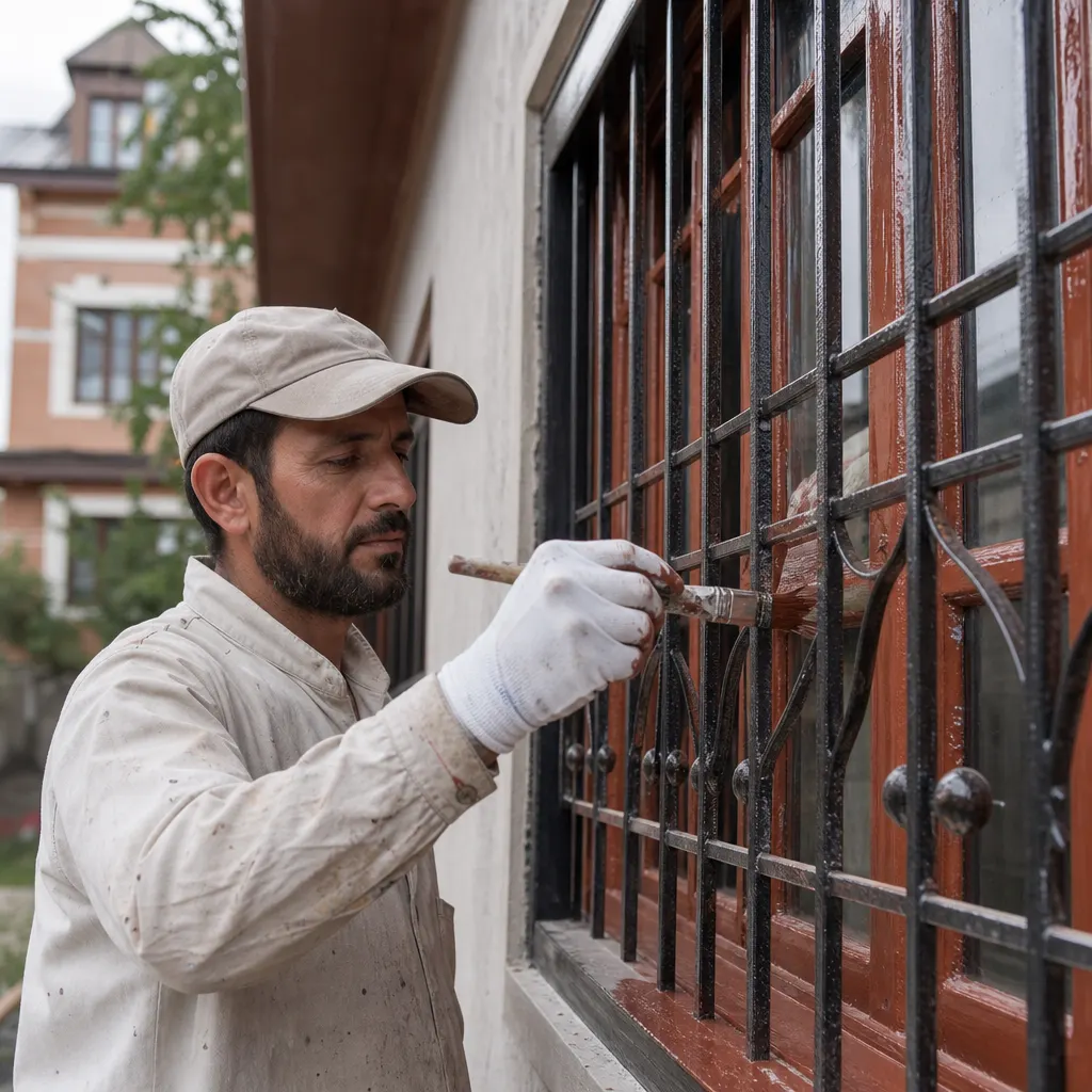 Exterior Window & Grille Painting
