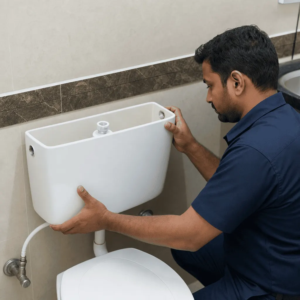 External flush tank replacement