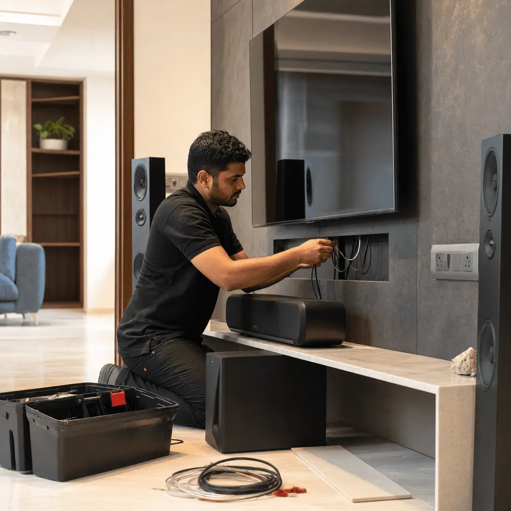 Home theatre installation