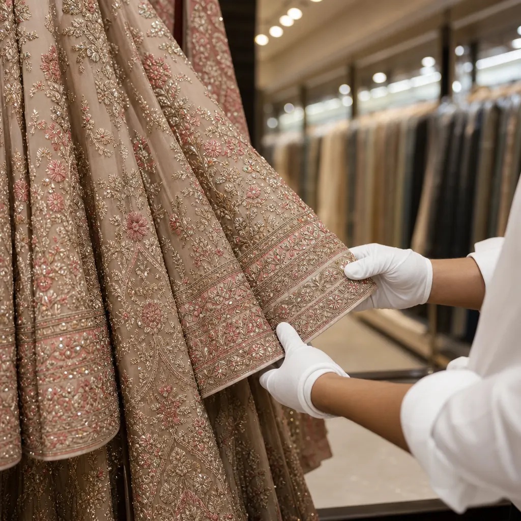 Lehenga dry clean