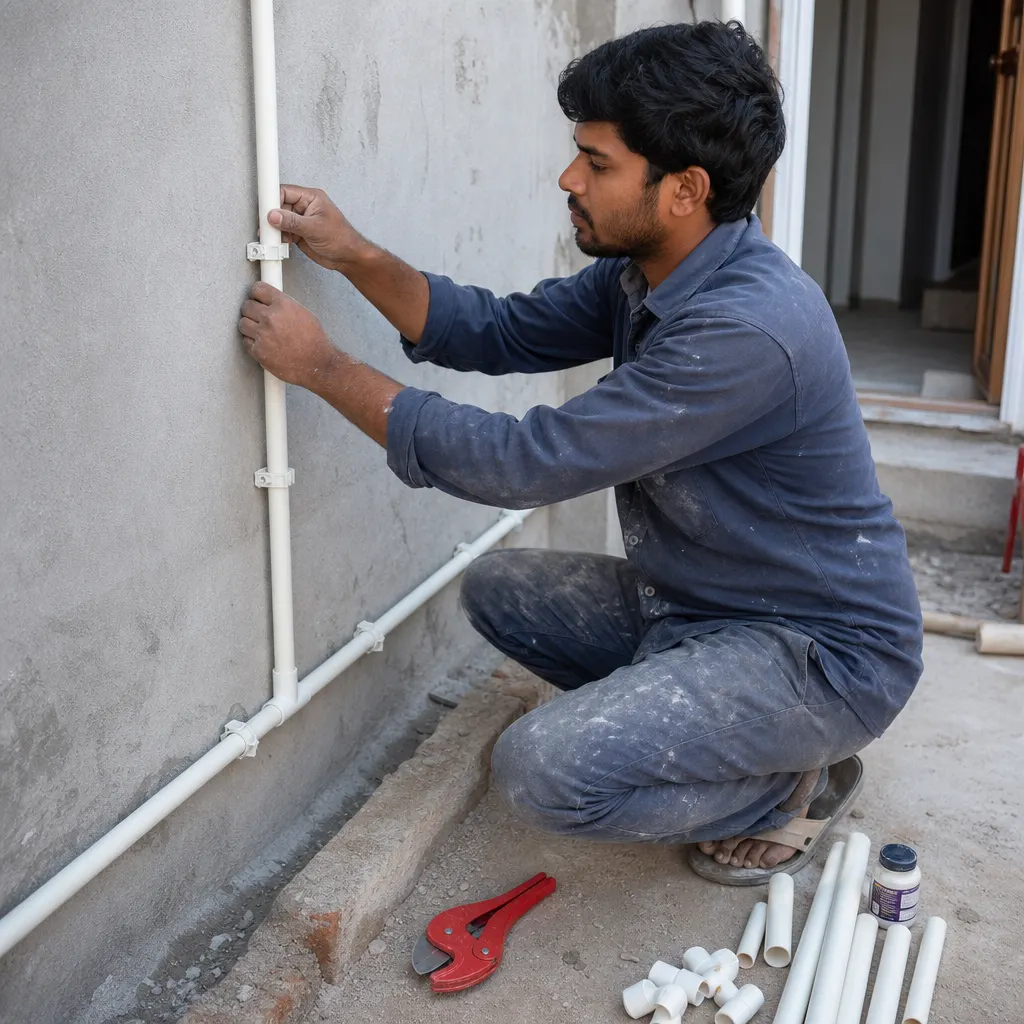 Water Pipe installation