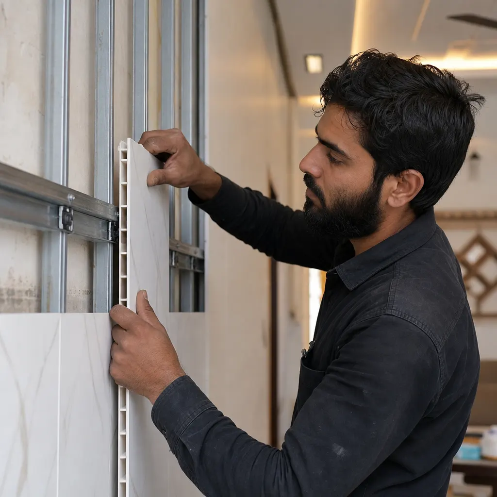 PVC Wall Panelling Installation