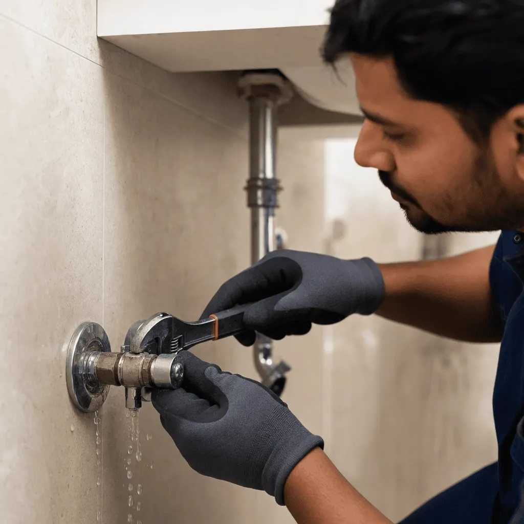 Shut-off valve leakage repair