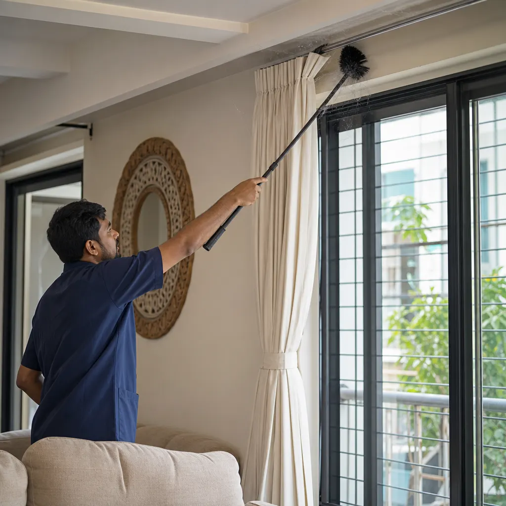 Sofa, windows & cobweb cleaning