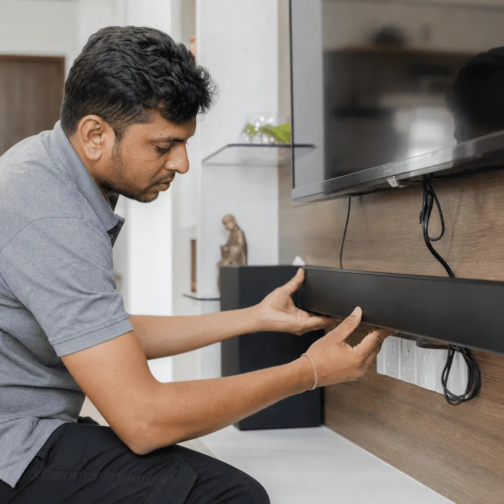 Sound bar installation