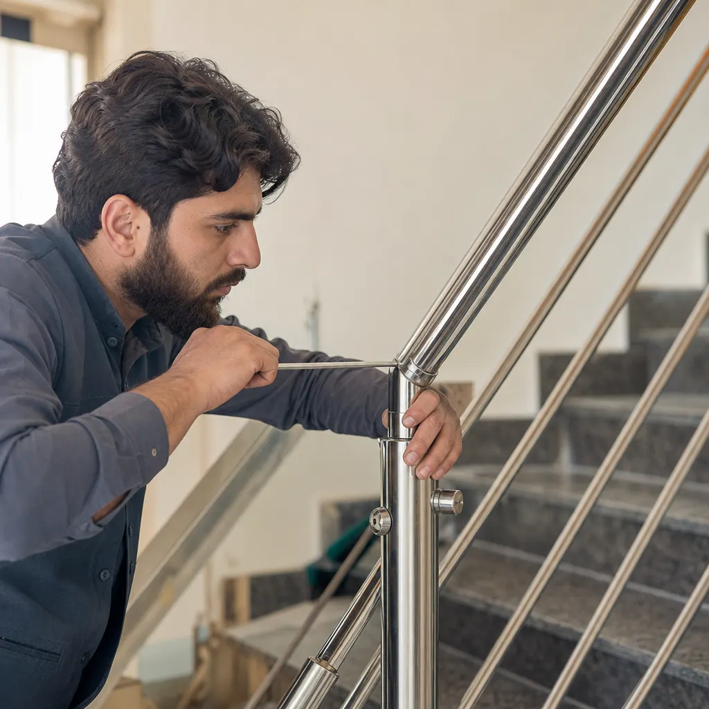 Staircase Railing Installation