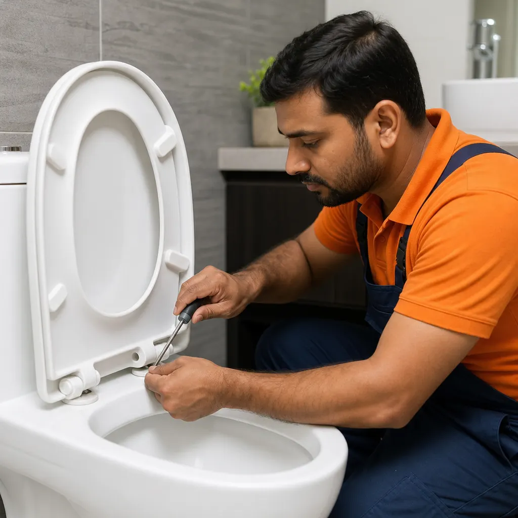 Toilet seat cover installation