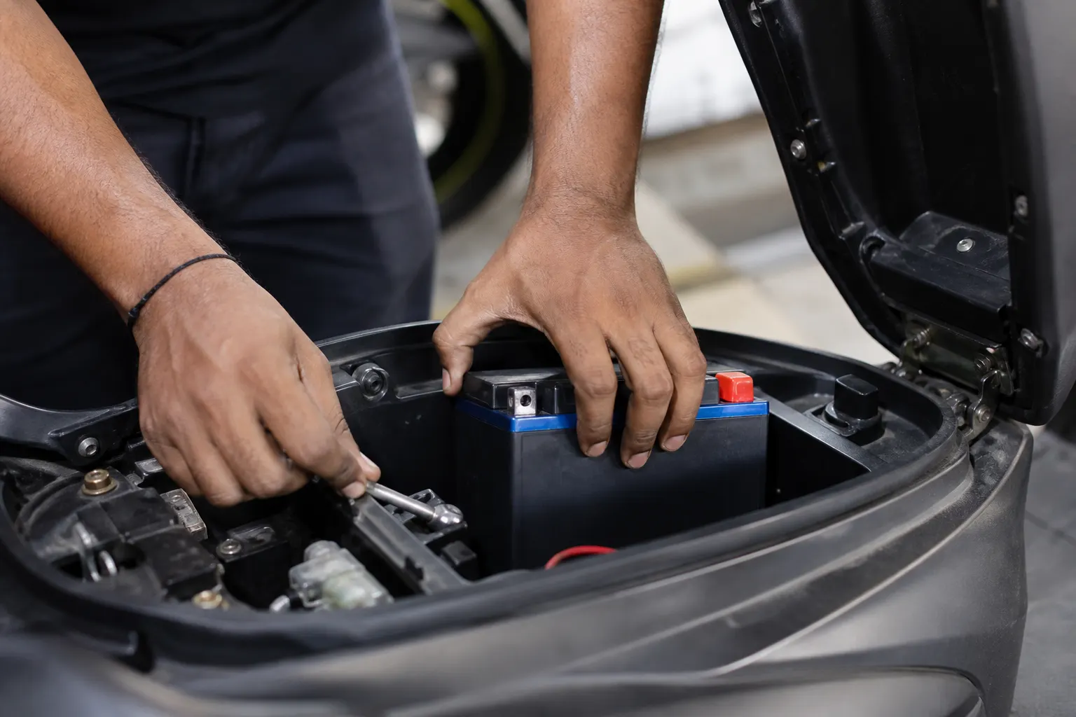 Two-Wheeler Battery Replacement