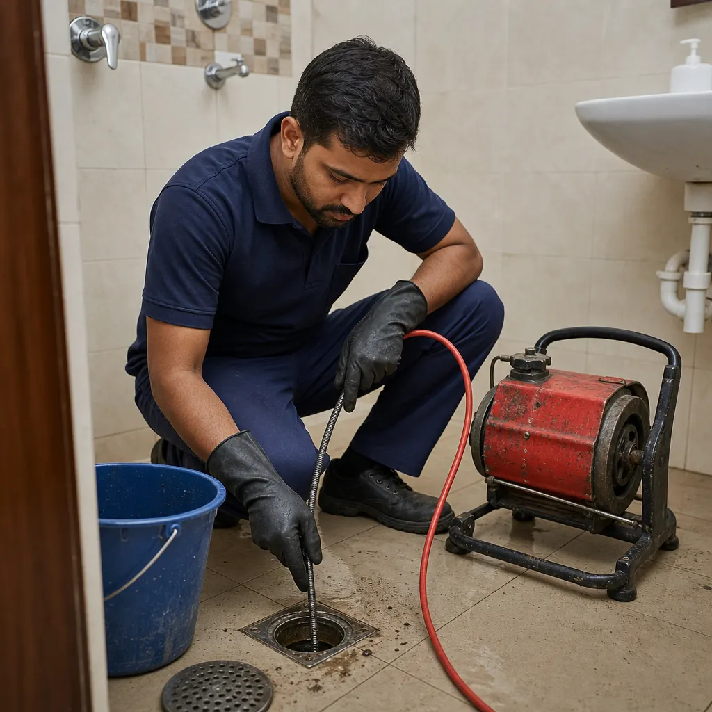Washroom Drain Cleaning