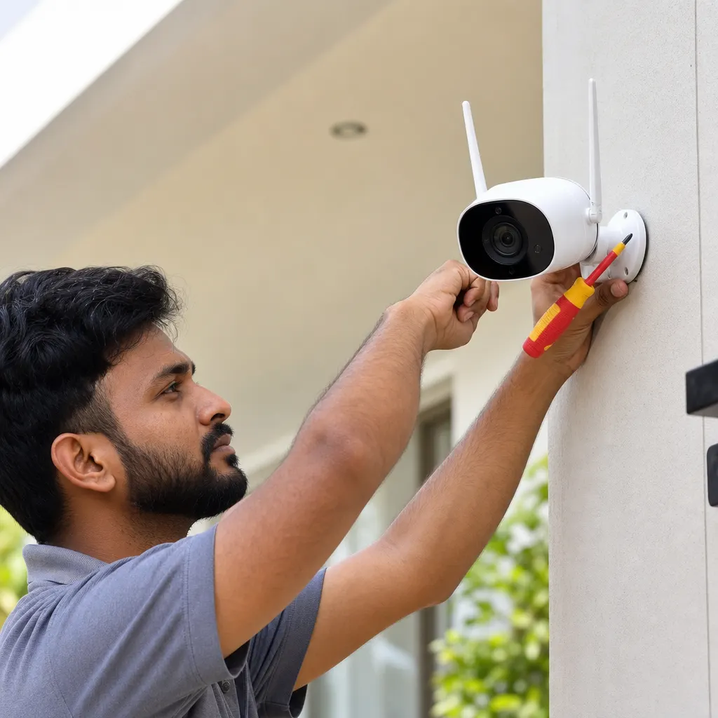 Wireless CCTV installation